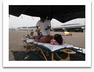 アウトドアマッサージ